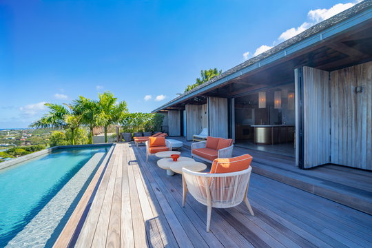 VILLA MANOIR VOLTAIRE TI MANOIR POOL & TERRACE 12