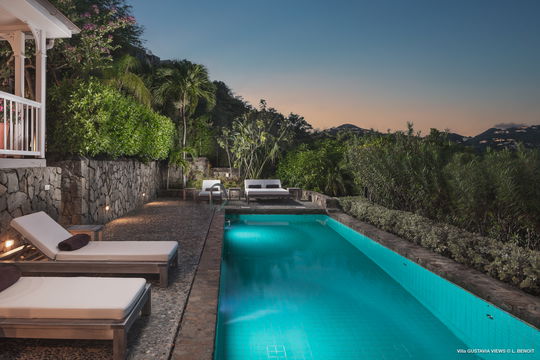 VILLA GUSTAVIA VIEWS POOL & TERRACE 5