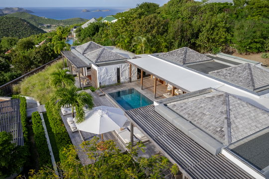 st barth vilVILLA FLOATING GARDEN AERIAL VIEWS 4